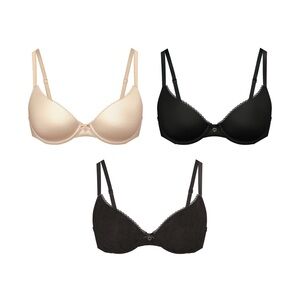 3 underwire unlined Victoria secret bras